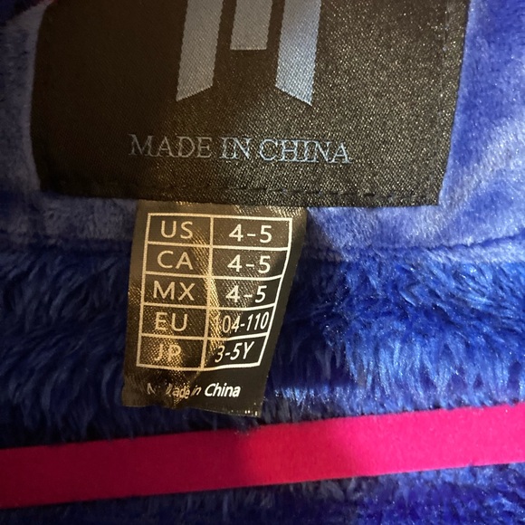 Blue girl velvet Jacket - Picture 7 of 10